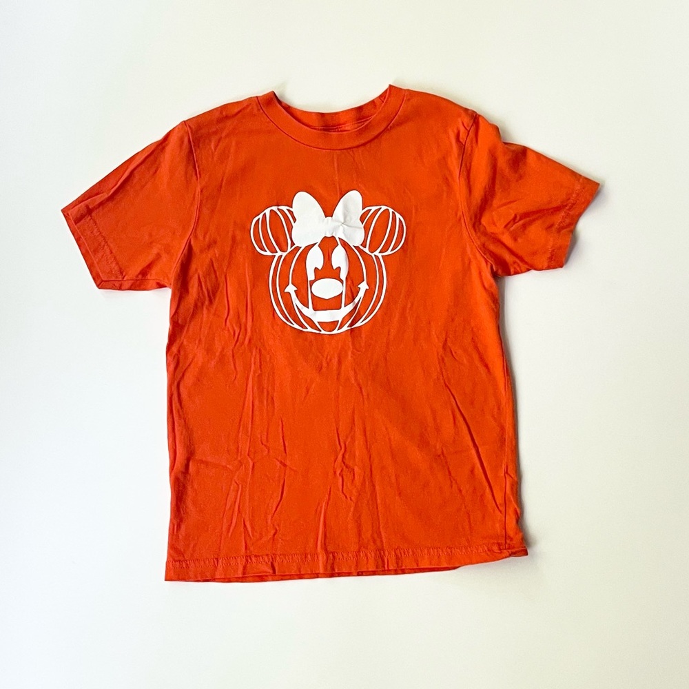 Disney Minnie Mouse Pumpkin Tee Size 6/7